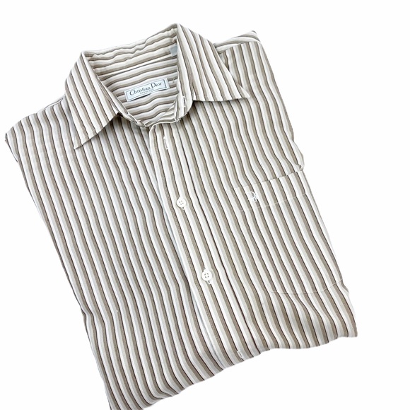 Lot of 2 Men's Button Up Dress Shirt by Christian Dior Chemises main image 1